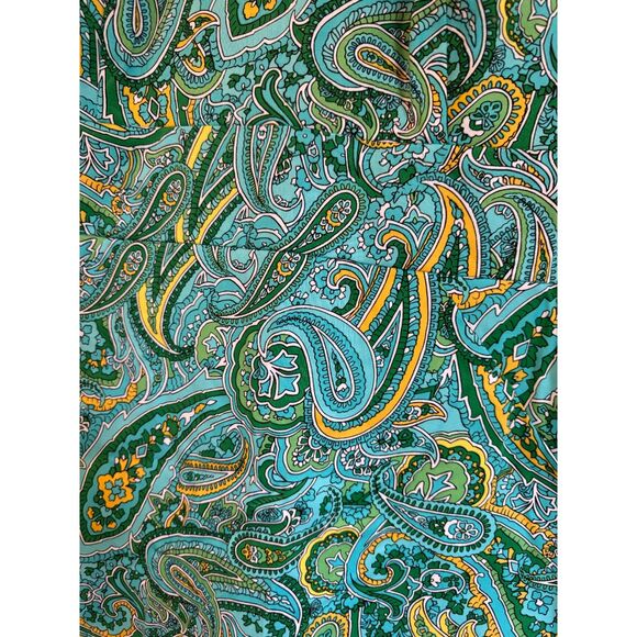 Jones New York Paisley Green Blue Midi Stretch Dress NWT Size 12 Large - Picture 5 of 5